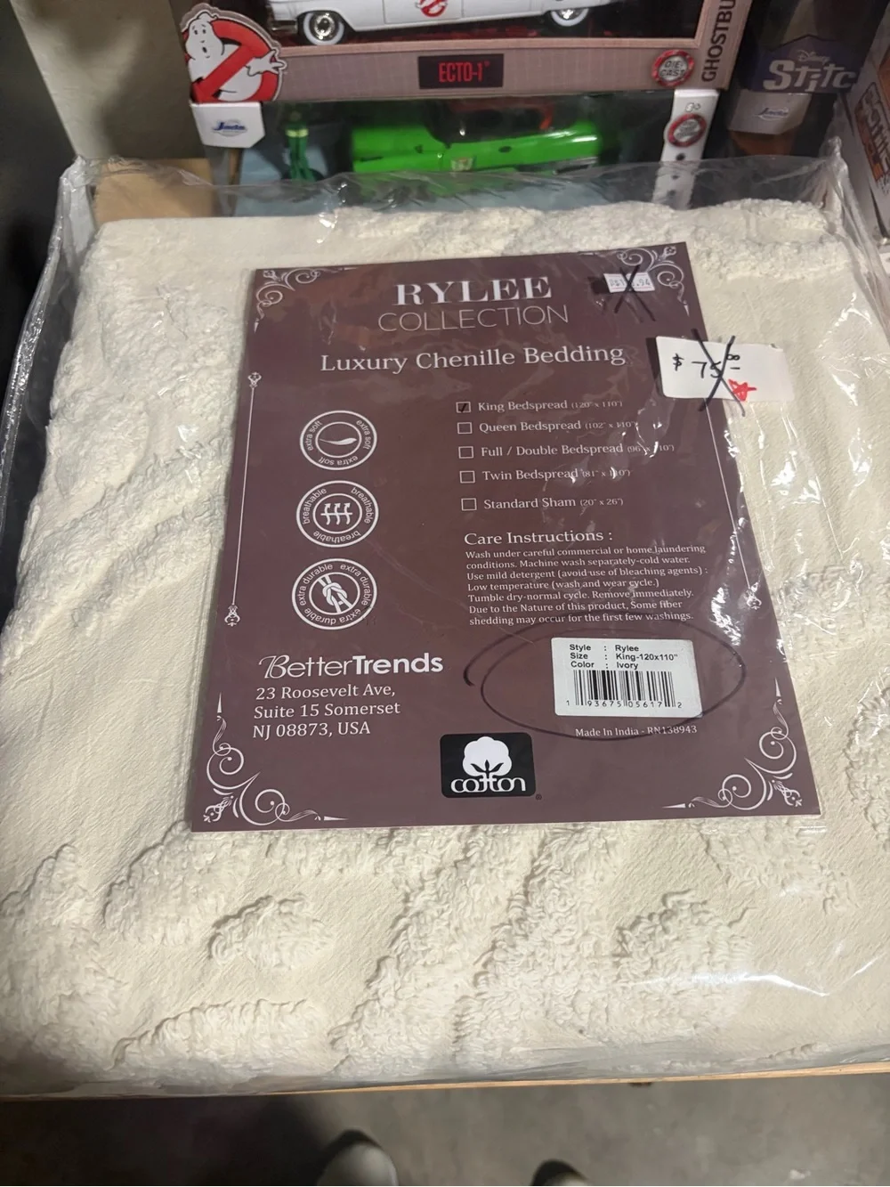 Luxury Chenille Comforter - Cream